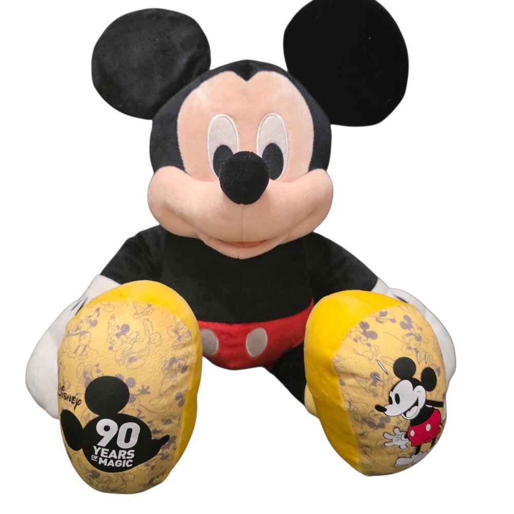 Mickey Mouse Disney Build a Bear 18” Plush Stuffed Animal 90 Years of Magic 2018
